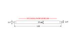 Ультрафіолетова лампа SYLVANIA F40W/2Ft/BL368 (120 см) - Зображення 2